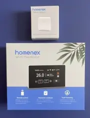 Homenex Wi-Fi Smart Thermostat with 1 Remote Sensor, Touch Display “Alexa Comp.”