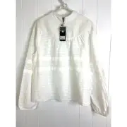 One Teaspoon Free People Pure Desert Angel Longsleeve Top White Size Med NWT