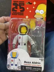 Simpsons 25th Anniversary Greatest Guests Buzz Aldrin Series 4 Figure NECA—new