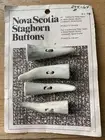 Vintage New Unique Nova Scotia Staghorn Buttons Handcrafted By Peter Swim Canada