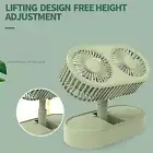 Table Fan Fine Workmanship Stable Base 360 Degree Rotating Mini Fan Solid Color