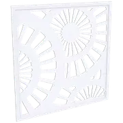 ProtectorAl 300 - 940 x 300 - 940mm Surfmist Sunburst Framed Composite Decorative Panel