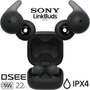 Sony LinkBuds Open Truly Wireless Earbud Headphones with Mic - Black