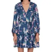 Banjanan Florence Dress Celestial Dark Teal Large NWT