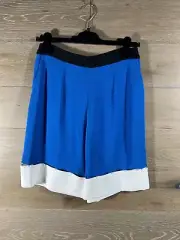 Emilio Pucci Women's Extended Hem Shorts Blue Size 40 New