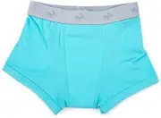 Conni Kids Tackers Sport Washable Pull Up Boxer Pants for Potty Training and Youth Incontinence, Aqua, size 8-10