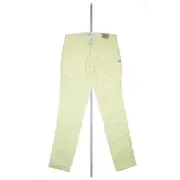 Pepe Jeans Chancery 7/8 Ankle Trousers Stretch Summer Chino W26 L28 Yellow Thin