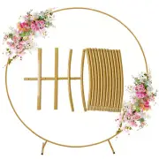 Metal Circle Stand Wedding Arche Round Balloon Arch Flower Gold Background Arch