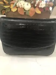 Sam Edleman Devin Chain Crossbody Purse (Black Patent Leather) MSRP $78.00