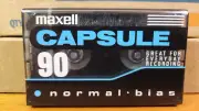 Maxell Capsule 90 Type I Normal Bias Blank Audio Cassette Tape - Sealed - Japan