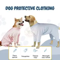 在飛比找蝦皮購物優惠-中大型狗衣服產後恢復狗衣服斷奶衣服條紋
