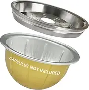 Reusable Lid for Vertuo Coffee Capsules Compatible with Nesspreso Vertuoline Food Grade Steel + Accessories