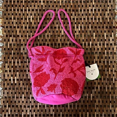 NWT Kate Spade New York x Target Beaded Classic Bucket Bag Pink New