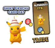 Pokemon Shiny Pikachu Cake Hat Registered Trade or Ultra