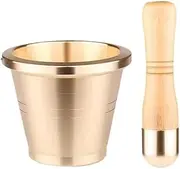 Pestle and Mortar Set Traditional Copper Pounding Jar Pill Crusher Set Garlic Pounders Spice Herb Grinders Presses Mortar and Pestle(Large)