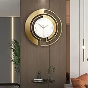 Wall Clocks for Living Room Decor & 18 Inch Large Metal Wall Clock Battery Operated, Easy to Read Quiet Modern Big Wall Clock for Bedroom Kitchen Office Home Decorative,White