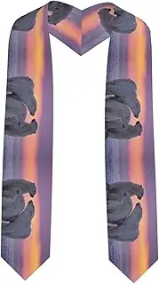 [EdWal] Polar Bear print Graduation Stole and Sash Class for Unisex Adult Honor Stole Honor Stole of 2025