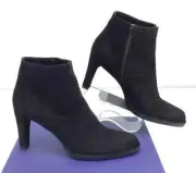 Stuart Weitzman Honcho Black Suede ankle boots 10M