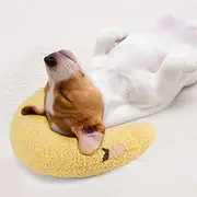 PEUTIER Dog Neck Cushion, Yellow U-Shaped Dog Cushion with Fruit Pattern Soft Cushion Support Cats Washable Pet Cushion Calming for Puppies Kitten Toys