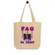"Fascist Grifter" Anti-Trump Eco Tote Bag Anti-MAGA LGBTQ Democracy Freedom