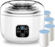 Ultimate Yogurt Maker, Small Electric Yoghurt Making Machine with 1L Stainless S