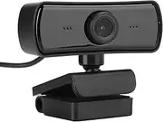USB Webcam with Microphone, 2K Full HD USB Camera, 360 Degree Rotation Computer Webcam for Live Broadcast, Network Teaching, Video Conference, Remote Work