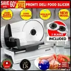 Pronti 200W Deli and Food Electric Meat Slicer Blades Processor Cutter Silver