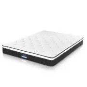 Giselle Bedding QUEEN Size Mattress Euro Top Bed Bonnell Spring Foam 21cm