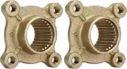 Zohisin 2pcs High Strength Gold Coated 28 Tooth Spline 4 Stud Wheel Rear Axle Hub for 50 110 150 Quad Bike ATV Go Kart