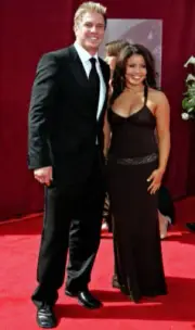 Kenny Johnson Justina Machado at The 57th Emmy Awards - Arrivals a- Old Photo 3