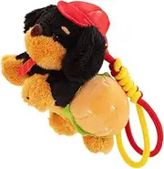 [Générique] Dachshund Plush Keychain, Dog Shaped Keyring Pendant, Cute Puppy Keychain, Plush Keychain For Bags, Backpack Keychain Charm, Purse Keychain For Women, Keyring Charm For Kids, School Bag Keychain,