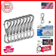 304 Stainless Steel Swivel Snap Hooks, 8 Pack 4 Inch Flag Pole Clips, Heavy D...