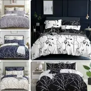 TREE Reversible Double Queen/King/Super King Size Duvet/Doona/Quilt Cover Set Collection