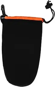 TEHAUX Neoprene Shockproof Lens Pouch for Cameras Drawstring Design Durable Water Resistant Lens Bag for Photography Enthusiasts