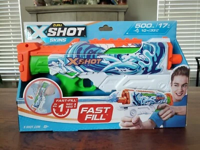 New X-Shot HYPERLOAD Water Fast-Fill Skins Pump Action Water Blaster