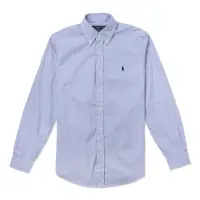 在飛比找Yahoo奇摩購物中心優惠-Polo Ralph Lauren 經典刺繡小馬長袖襯衫-藍
