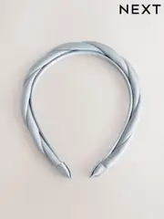 Blue Satin Twist Headband (F12027) | $19