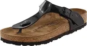 [Birkenstock] Women's Gizeh Thong Sandal, Black Patent, 37 M EU/6-6.5 B(M) US
