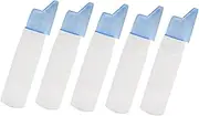 PLAFOPE Nose Bottles Set of 5 Lightweight Plastic Dividing Bottles for Spraying Saline