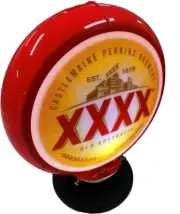 QLD XXXX Beer Castlemaine Bar Lighting Garage Light Sign Illuminated Globe on...
