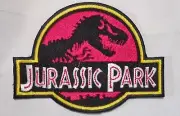 Jurassic Park Patch Iron On or Sew On Ranger Dinosaur Cosplay Est 4" Embroidery
