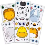 Make a Face Safari Animal Stickers - Pack of (24)