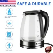 Electric Kettle Glass Stainless Steel Tea Pot Hot Water Temperature Control 1.8L