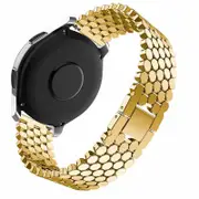 22MM Fish Scale Grain Replacement Metal Band For Samsung gear S3/Amazfit S3/GTS-Gold