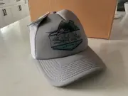 Salt Life Hat Mens One Size Gray White Mesh Flexfit Hat Cap Fishing