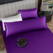 Homiest Satin Body Pillowcase 20 x 54 Inch Luxury & Body 20 x 54 Inch Purple