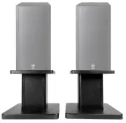 (2) 8” Black Bookshelf Speaker Stands For Yamaha NS-B310BL Bookshelf Speakers