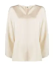 Calias V-neck blouse DE36,DE38 Nude