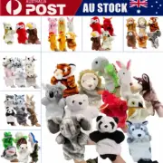 3/4/6PCS Animals Hand Puppet Full Body Muppet Plush Kid Glove Soft Plush Prop