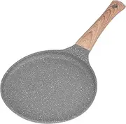 Baxnore Frying Pan, Aluminum Alloy Cookware Flip Slide Store, Induction Base, Camping Home Breakfast, Non Stick Pancake Maker (24cm/9.4in)